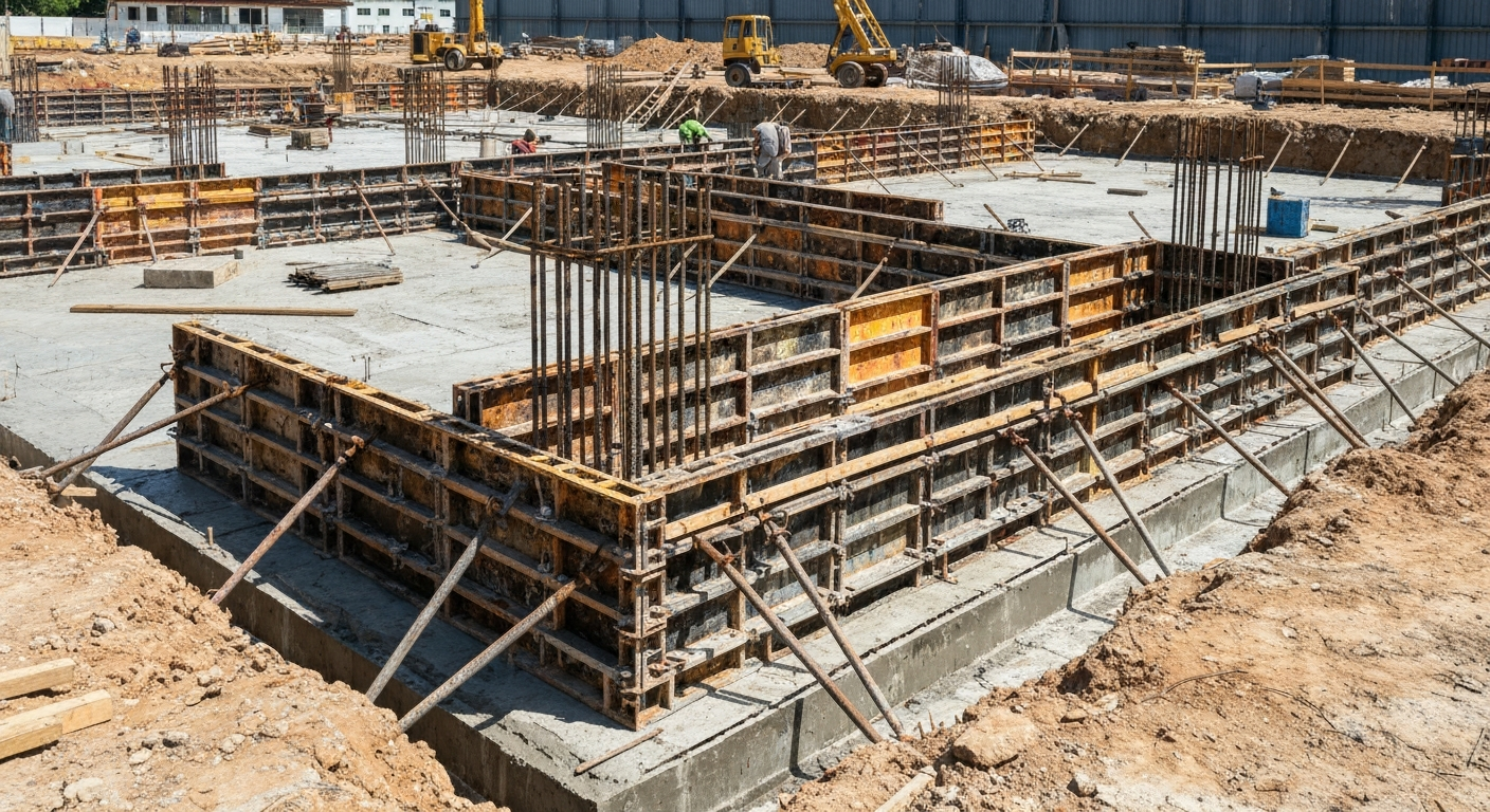Fundament pod wiatę i garaż stalowy — co wybrać: płyta, ławy czy punktowy