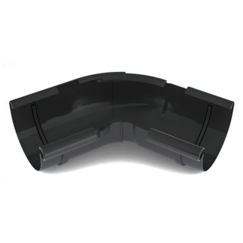 BRYZA PVC grafitowy - Narożnik 125mm / WEWNĘTRZNY regulowany (kąt 120°-145°)
