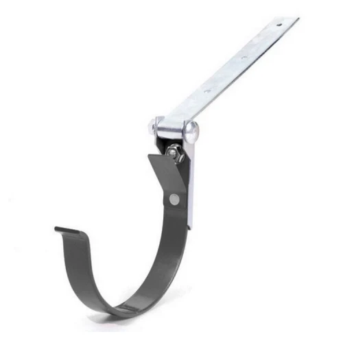 BRYZA PVC grafitowy - Uchwyt rynnowy 75mm metalowy / REGULOWANY