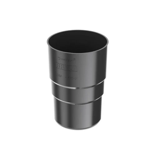 BRYZA PVC grafitowy - Złączka rury 63mm (mufa)