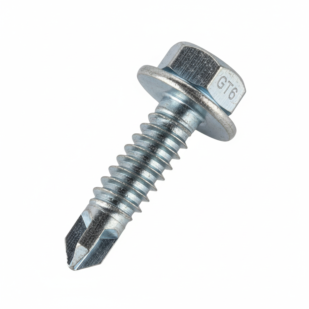 Wkręty samowiercące HEX 6.3×25mm GT6 do stali do 6mm (op. 500 szt.)