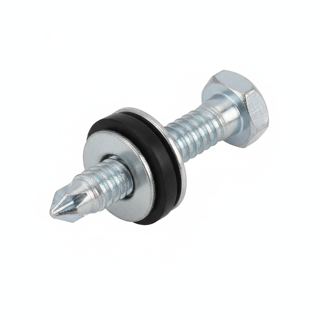 Wkręty samowiercące HEX z podkładką 5.5×32mm GT5 do stali do 5mm (op. 250 szt.)