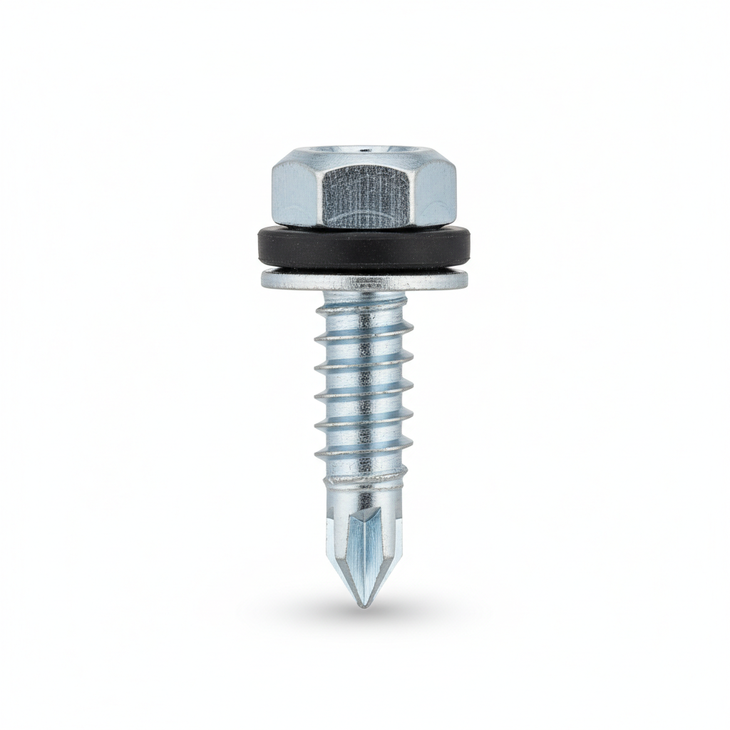 Wkręty samowiercące HEX z podkładką 5.5×35mm GT12 do stali do 12mm (op. 250 szt.)
