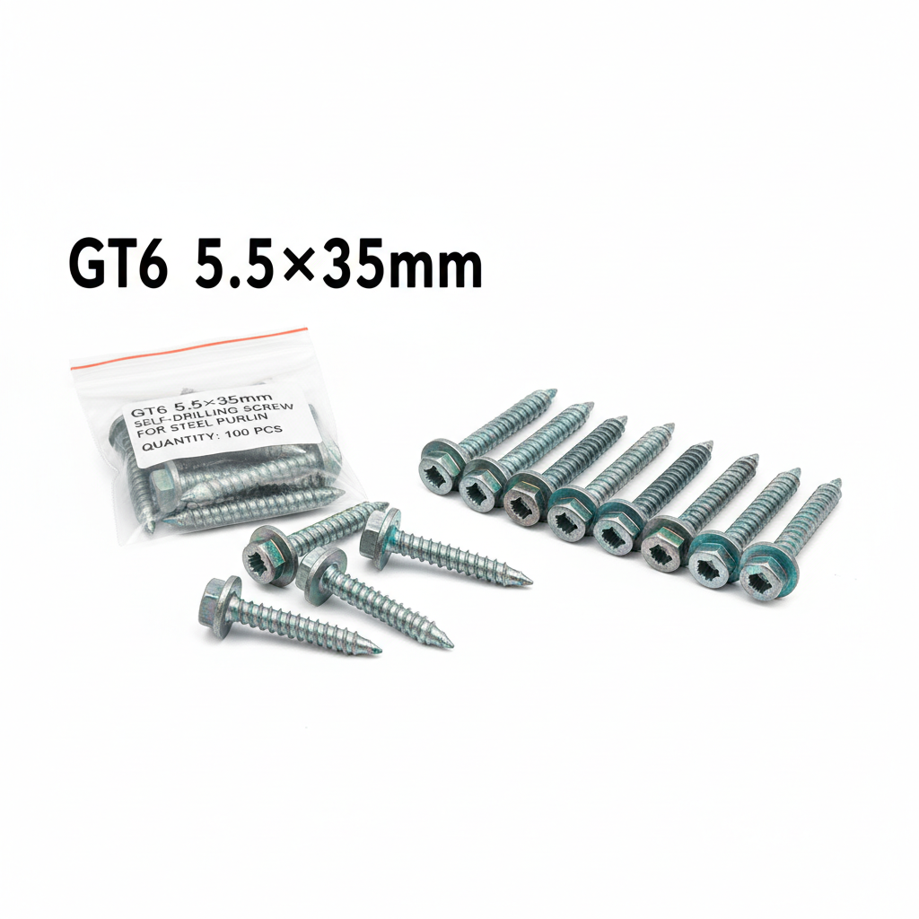 Wkręty GT6 5.5×35mm do płyt warstwowych — stal do 6mm (op. 250 szt.)