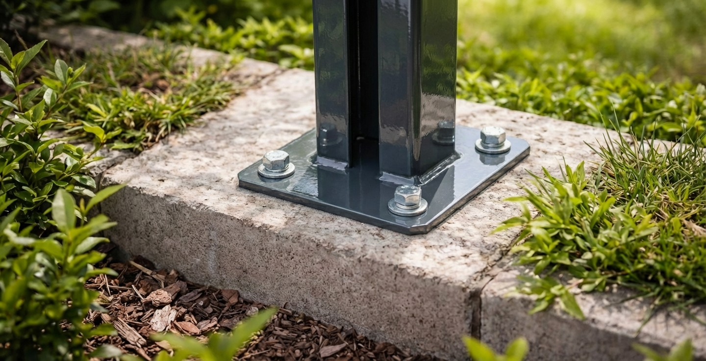 Podstawa słupka 60×40mm ocynkowana