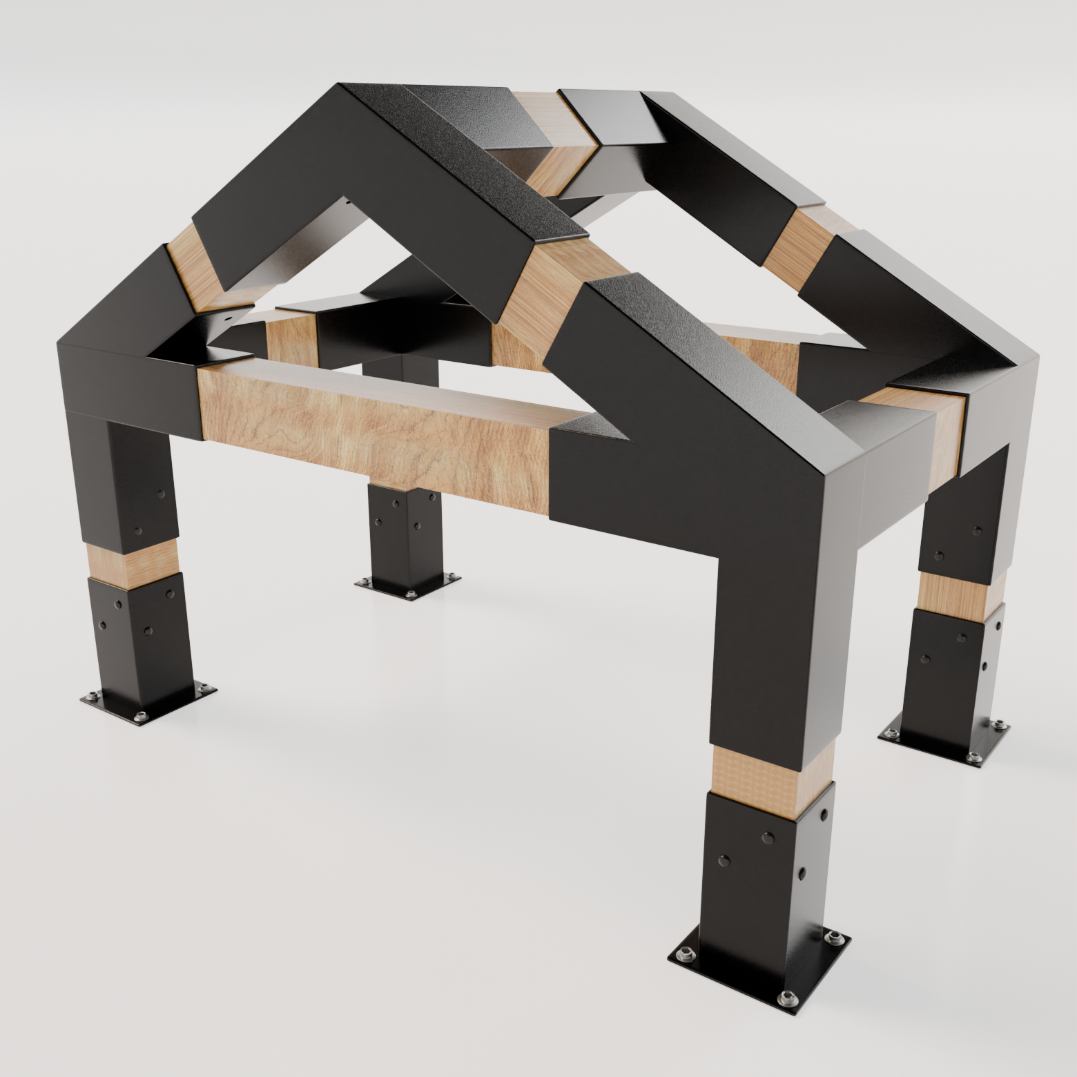 Garden pergola A-Type 3×3m - Complete set