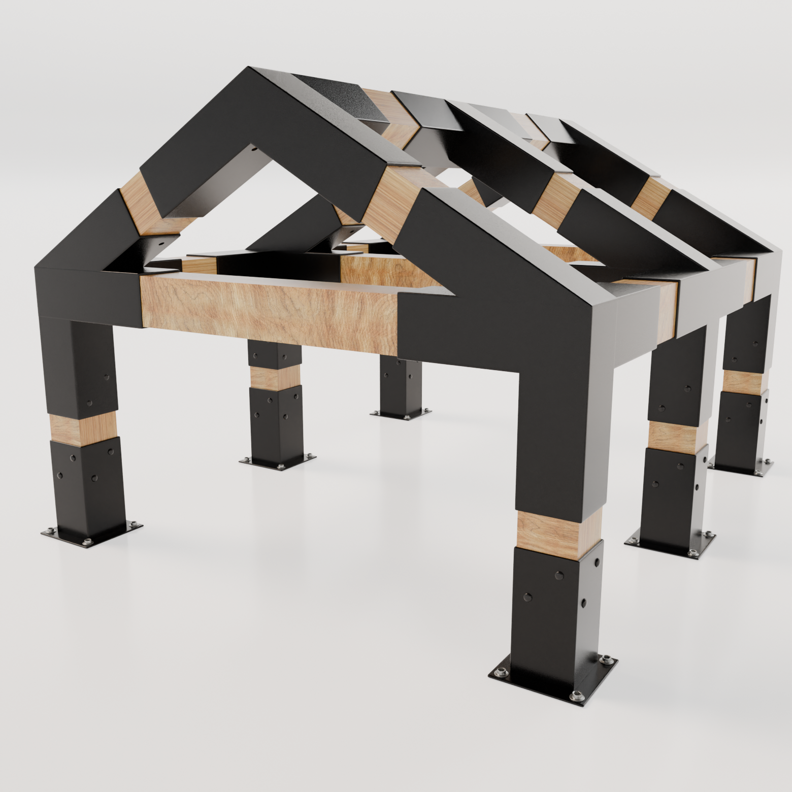 Garden pergola A-Type 3×6m - Complete set