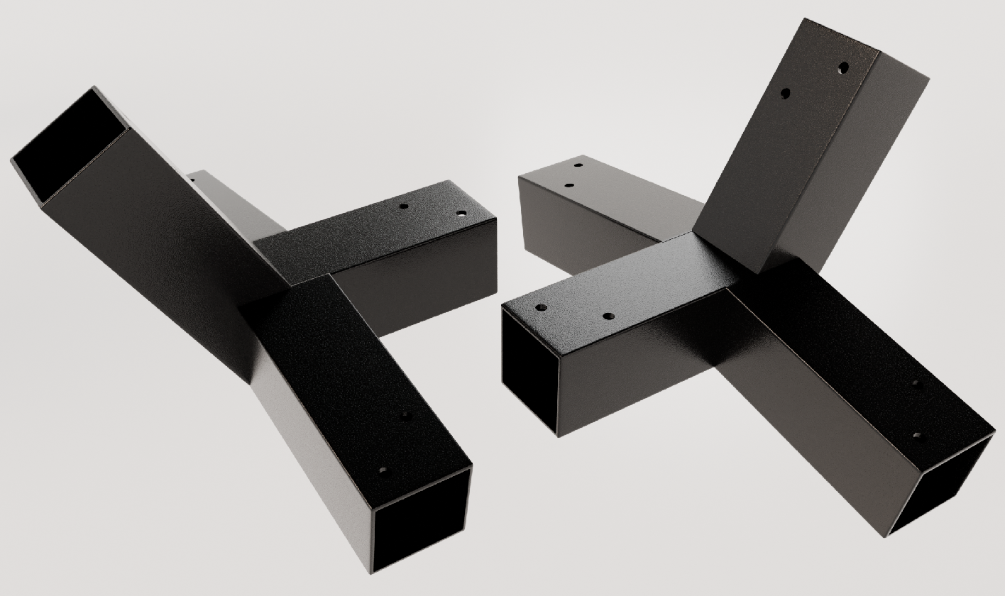 Steel connectors for - Adjustable mobile hammock frame