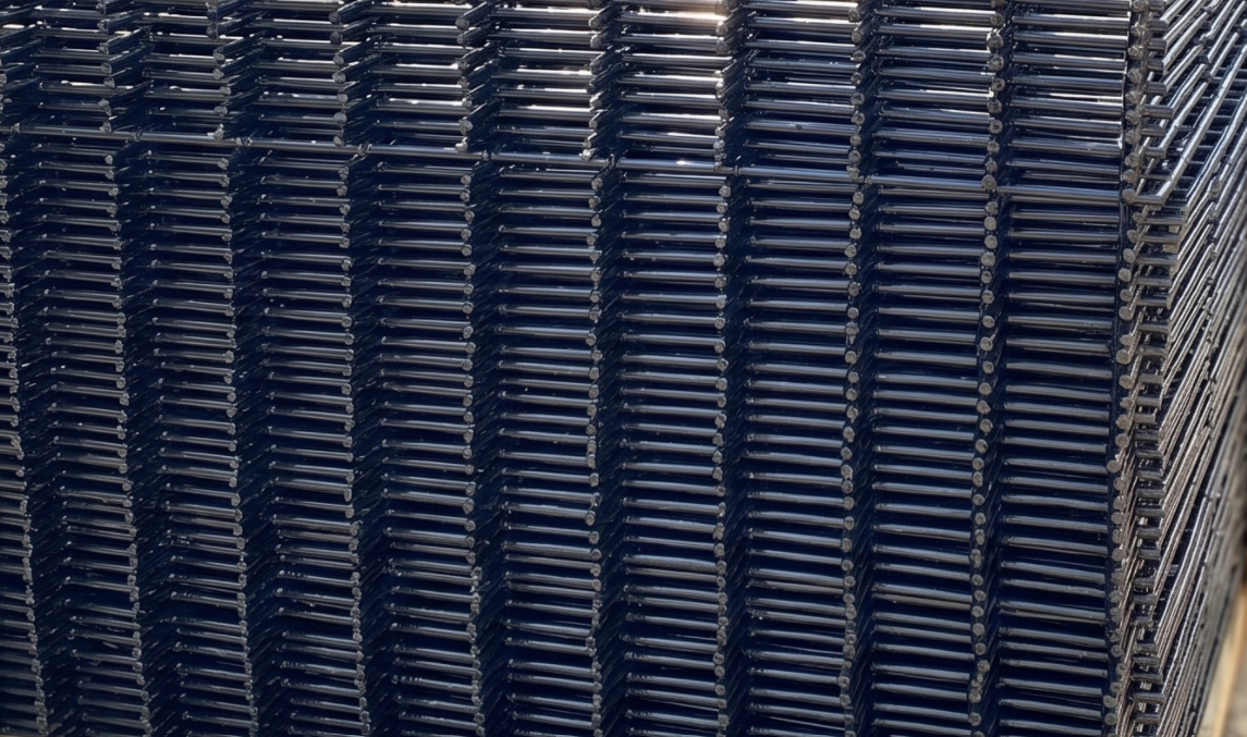 Fi5 graphite fence panel 1230×2500 mm - RAL7016