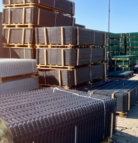 Fi5 graphite fence panel 1230×2500 mm - RAL7016
